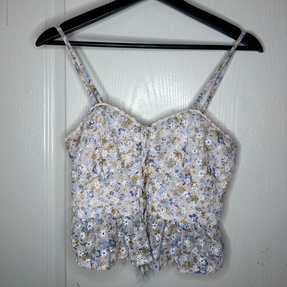 Floral crop top